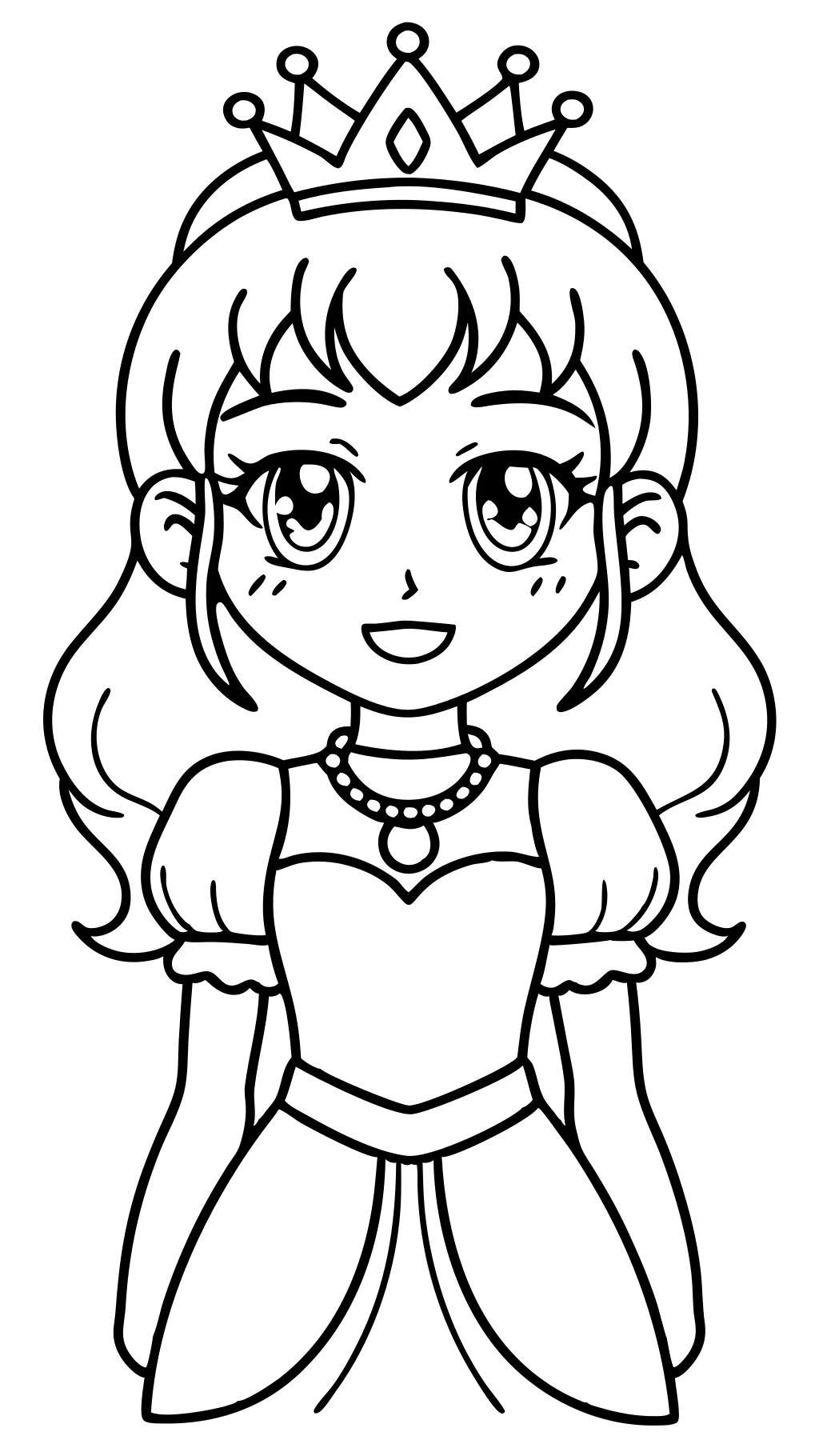 coloriages de princesse anime